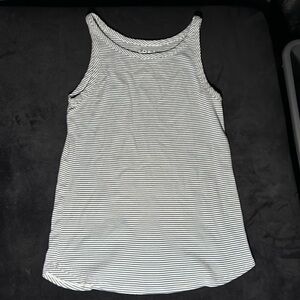 Used Blue and White Stripe Tank Kids XL